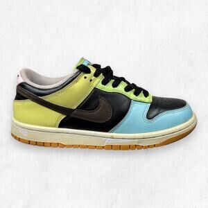 Nike Dunk Low Free.99 Black GS 5.5Y Multi-Color Pre-Owned Sneakers 2020